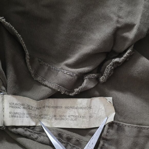 Zara Jacket Women XS Green Buttons Cotton LS Embellished Grunge Cottagecore Boho - Picture 10 of 16